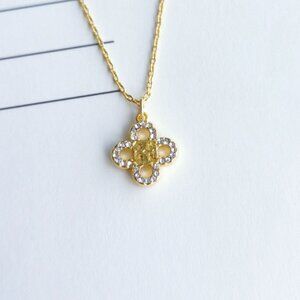 Tory Burch Kira Clover Pendant Necklace